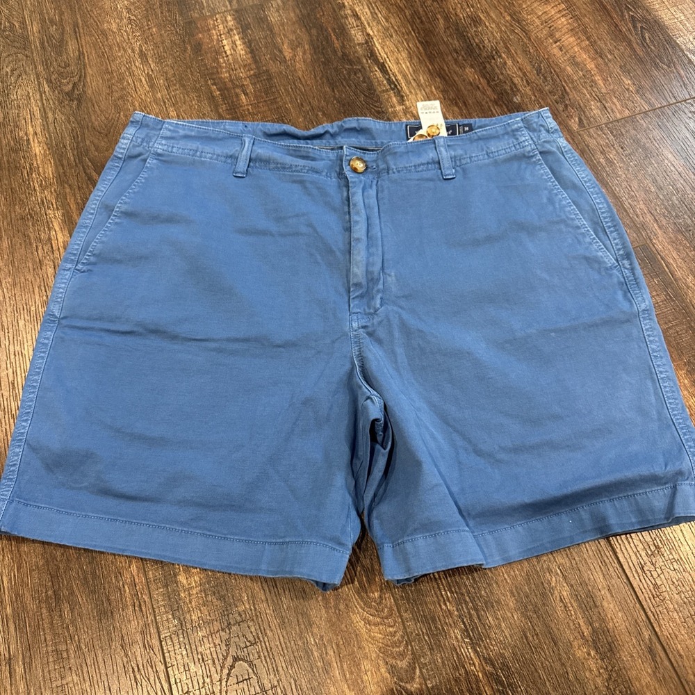 Men's Vineyard Vines Blue Cotton Shorts Above The Knee Size 35